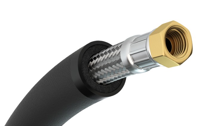 Flexible calorifugé EPDM tresse inox DN15 à 50