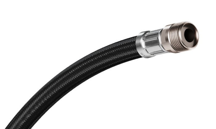 Flexible PE tresse inox