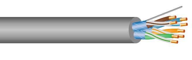 TS LAN Cat 6A U/FTP LSZH